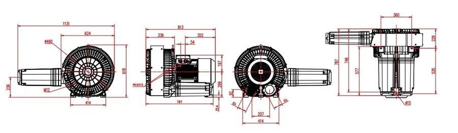 Model TBM 9325 35HP